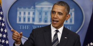 FILE - In this file photo taken Friday, Sept. 27, 2013, President Barack Obama gestures while making a statement regarding the budget fight in Congress and foreign policy challenges, in the James Brady Press Briefing Room of the White House in Washington. As Iran's diplomatic profile rises with attempts to recalibrate its dealings with Washington, the Gulf rulers will have to make adjustments, too, and that's not such an easy thing for the monarchs and sheiks to swallow. (AP Photo/Charles Dharapak, File)