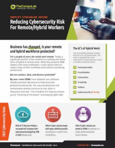 Cybersecurity Remote/Hybrid Risk Checklist